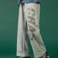 Cotton Spring and Autumn Beamed Sweatpants for Female Students Korean Style Loose Straight Wild Bf Wind Ins Pants