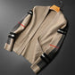 Autumn Men's Knitted Cardigan Trend Stitching Autumn Thin Sweater Coat Clothes