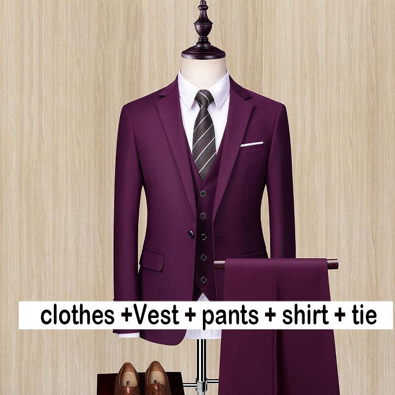 Men's Suit Suit Men's Business Dress Wedding Clothing Plus Size Men's Clothing Suit