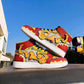 Plus Size39-44 High Top Men Sneakers Comics Running Basketball Shoes Breathable Wear-resistant Shoes