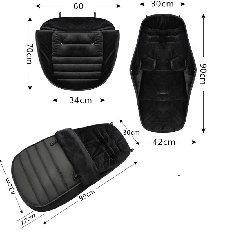 Winter Thick Sleeping Bags Warm Baby Sleepsack Envelope for Newborn Infant Windproof Stroller Cushion Footmuff  Pram