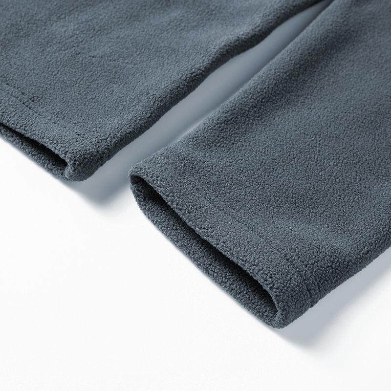 Winter Men's High Collar Solid Color Double-sided Fleece Half High Collar Sweater Imitation Fleece Pullover Warm Bottoming Shirt
