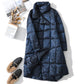 Winter Womens Down Jackets Long Ultra Light Thin Casual Coat Puffer Jacket Slim Remove Hooded Parka