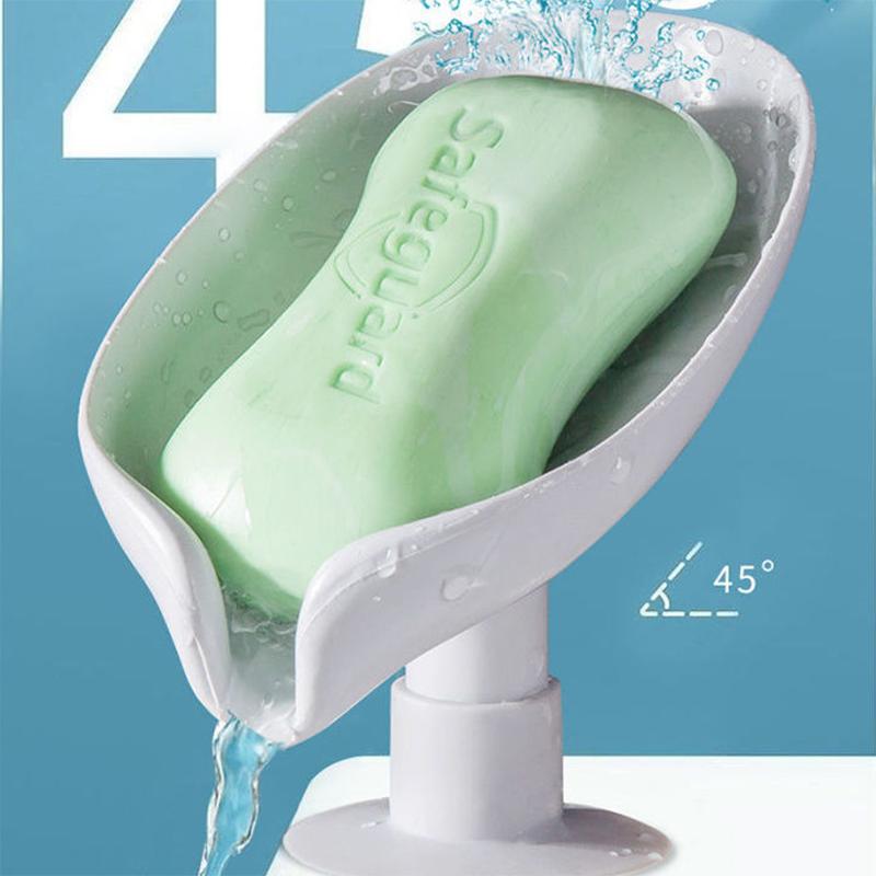 Creative Soap Box Water Put Soap Rack Free Punch Suction Cup Bathroom Artifact