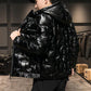 Down Jacket Male Students Korean Fashion and Handsome White Duck Down Jacket Winter Bright Face Thick Short Jacket