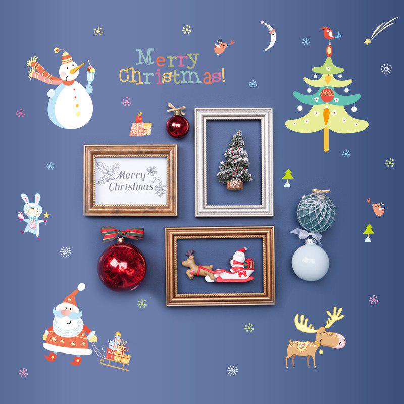 [Wall sticker ]Merry Christmas Festival Wall Stickers For Kids Rooms Bedroom Living Room Window Wall