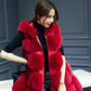 Haining Fashion Women's Fur Coat Mid-length Stitching Fox Fur Women's Clothing