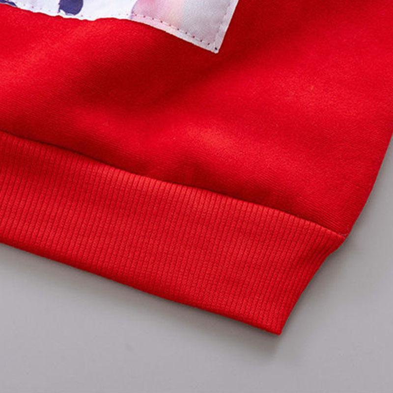 Double-faced Fleece Girls Two-piece Long-sleeved Plus Fleece Sweater Pants Spring, Autumn and Winter  Simple Fashion Suit Middle Small Children