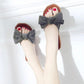 Women's Sandals and Slippers Summer Bows Outer Wear Beach Shoes Flat-bottomed Home Shoes Pregnant Women's Slippers Casual Shoes