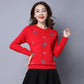 Sweater Women's Short Slim-fit Autumn and Winter Knit Sweater Pullover Women's Spring and Autumn Bottoming Shirt