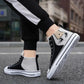 Shoes Men's High-top Casual All-match Male Student Sports Men's Shoes 2022 Spring Plus Velvet Cotton Shoes Canvas Shoes