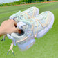 Sakura Sports Shoes Women's Summer Breathable Color Wild Spring   Summer Thick-soled Casual Running Shoes