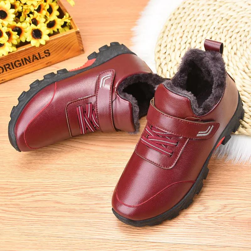 Winter Women's Cotton Boots Plus Velvet Padded Snow Boots Waterproof Non-slip Warm and Comfortable Shoes