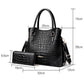 Genuine Leather Cowhide Soft Leather Crocodile Pattern Portable Handbags European and American Fashion Atmospheric Casual Shoulder Bag