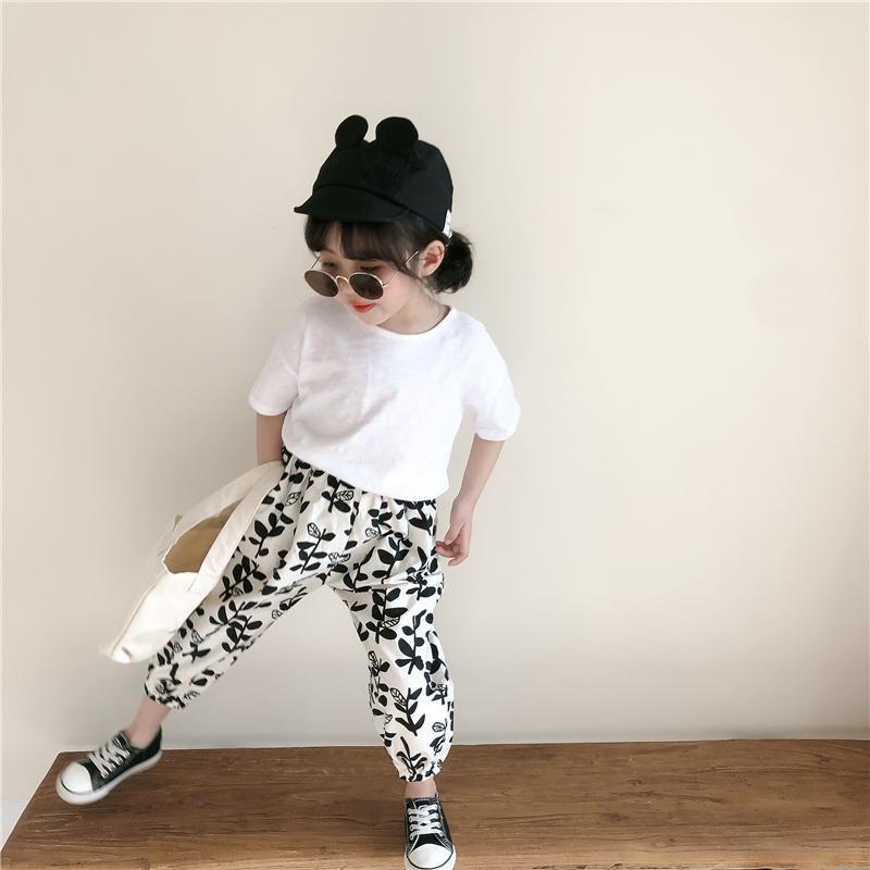 Children's Pants Summer Casual Boys' and Girls' Anti Mosquito Pants Knickerbockers Thin Breathable Leggings