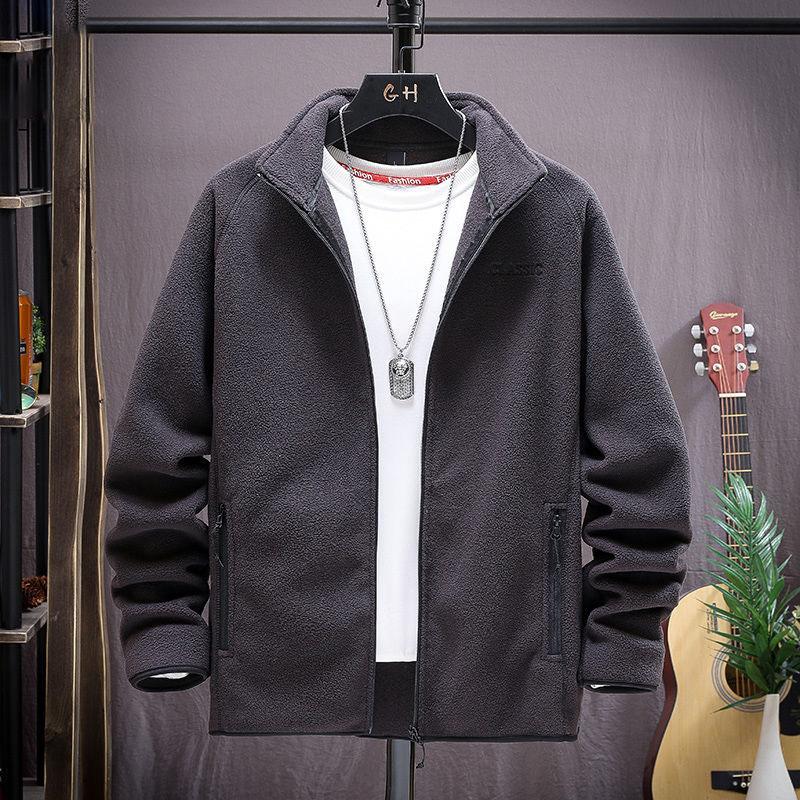 Men's Autumn Jacket Loose Large Size Outdoor Leisure Stand-up Collar Jacket Men's Sports Jacket