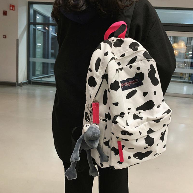 Schoolbag Female Student Korean Junior High School Simple and Versatile Backpack High School Large Capacity Waterproof Backpack