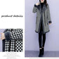 Winter Plus Cotton Thick Warm Woolen Plaid Lamb Wool Coat Jacket Women's Mid-length Plus Size Fat Thick Warm Cotton Coat Plus Velvet Coat