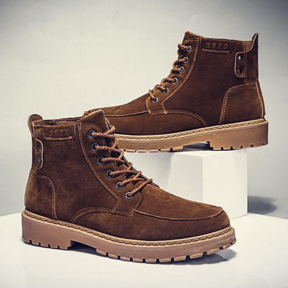 Martin Boots Men 2019 British Style Men High Top Shoes Fashion Motorcycle Short Boots Men's Shoes