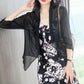 Chiffon Cardigan Short Jacket Women's Thin Outer Jacket Sun Protection Shawl Loose Top See-through Thin Coat Women Tops