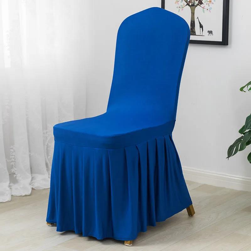 White Red Chair Cushion Cover Home Hotel Restaurant Wedding Banquet Elastic Chair Cover Dust Protection Stool Cover