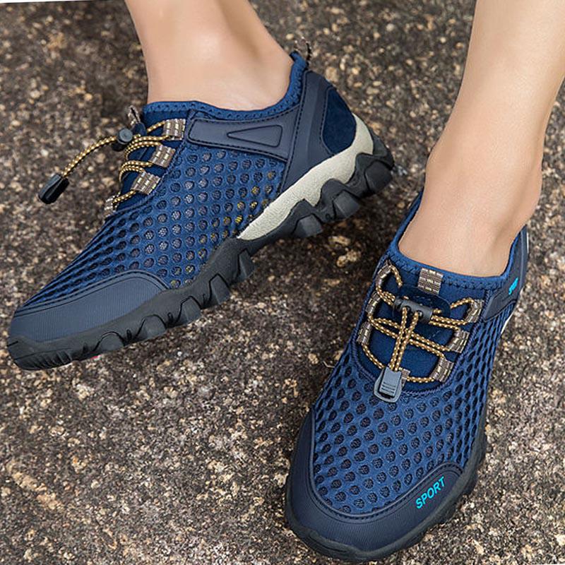 Water Sneakers Men Non Slip Hiking Climbing Aqua Shoes Beach Barefoot Upstream Shoes Seaside Footwear Male Outdoor Sport