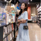 Women Mesh Patchwork Short Sleeve Ball Gown Elegant Casual A -Line Dresses O Neck Knee -Length Dress