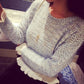 Autumn Winter  Sweater Women's Pullover Sweet Wood Ears Student Short Clothes Fresh Knitted Bottoming Sweater