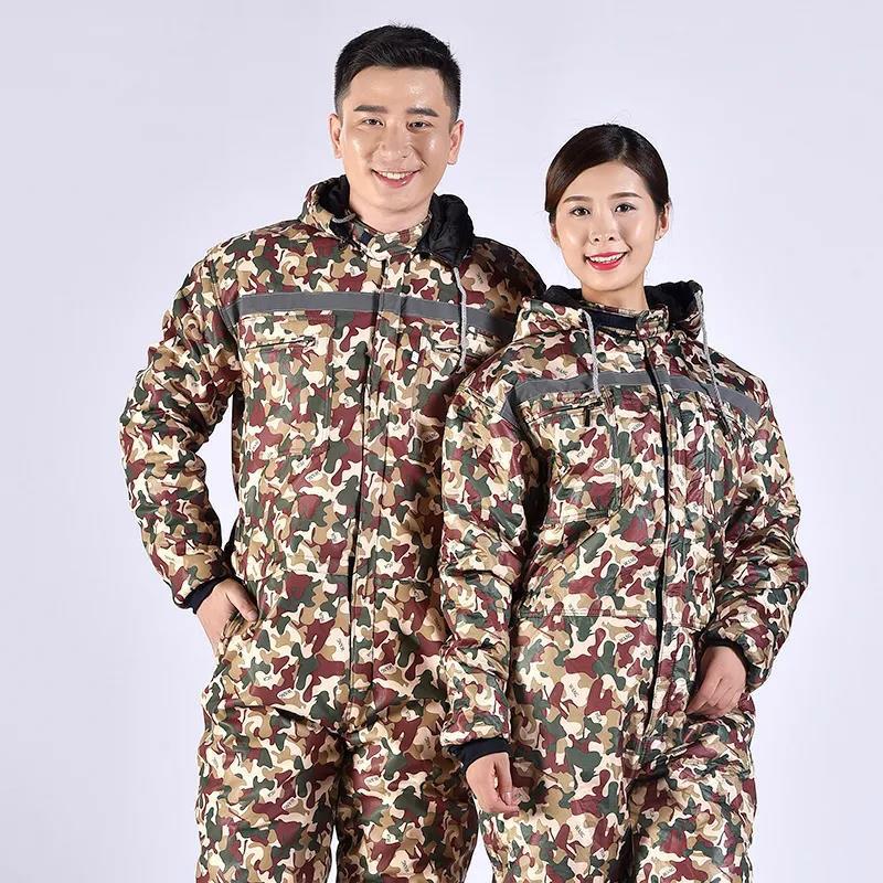 Winter Thickened Waterproof and Windproof Ski Suits for Cold and Warm One-piece Skiing Outdoor Fishing Ski Overalls