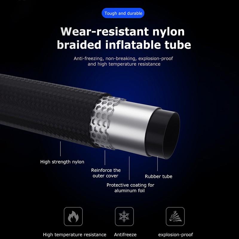 Home Car Dual-purpose Wireless Car Air Pump Inflator Pressure Monitoring Machine Portable with 2000mAh Battery