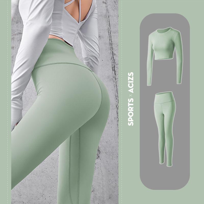 Peach Hip Yoga Pants Women's Sports Sets Fitted Stretch High Waist Leggings Thin Hip Lift Fitness Pants Sports Pants Leggings Casual Jogging Pants