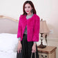 Autumn and Winter Slim Fashion Fur Coat Short Imitated Rabbit Fur Coat