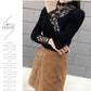 Knit Sweater Slim-fit Sweater Women Autumn and Winter Fashion Outer Wear Lace Collar Bottoming Shirt Young Women Long-sleeved Top