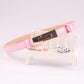 Women buckle adjustment fine belt Decorative candy color belt