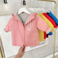Girls Warm and Windproof Down Padded Jacket Plus Velvet Thick Winter Jacket