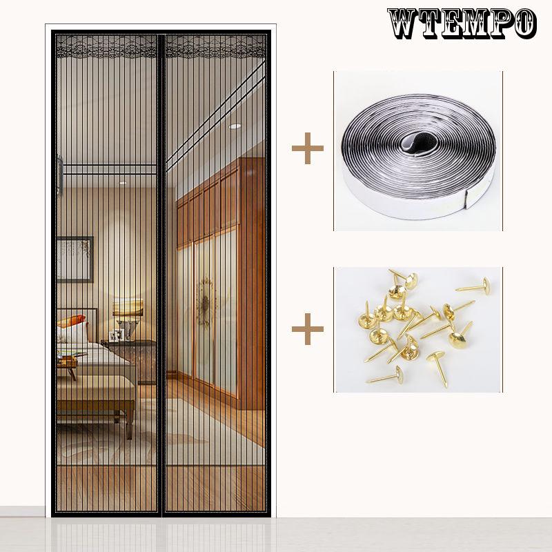 WTEMPO Magnetic Mesh Screen Door Mosquito Net Curtain Keep Bugs Out & Fresh Air in