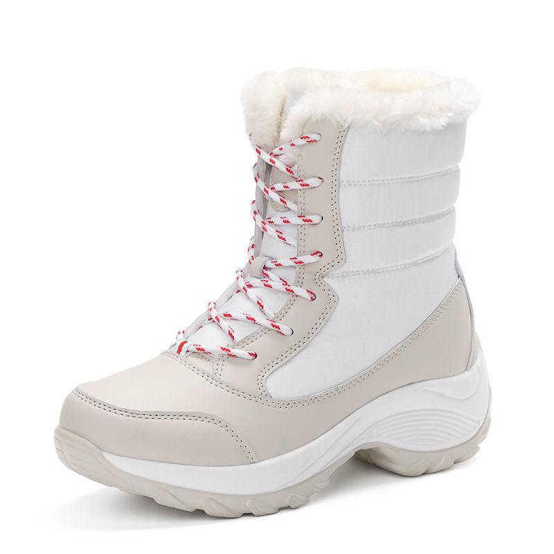 Women Boots Non-slip Waterproof Winter Ankle Snow Boots Women Platform Winter Shoes with Thick Fur Botas Mujer Thigh High Boots