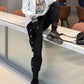 Extra-large Autumn Winter Wide-leg Harem Pants Female Fat Sister Loose High Waist Slimming Plus Velvet Thick Casual Pants