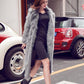 Winter Warm Faux Fox Fur Coat Thickened and Thin Long Fur Coat