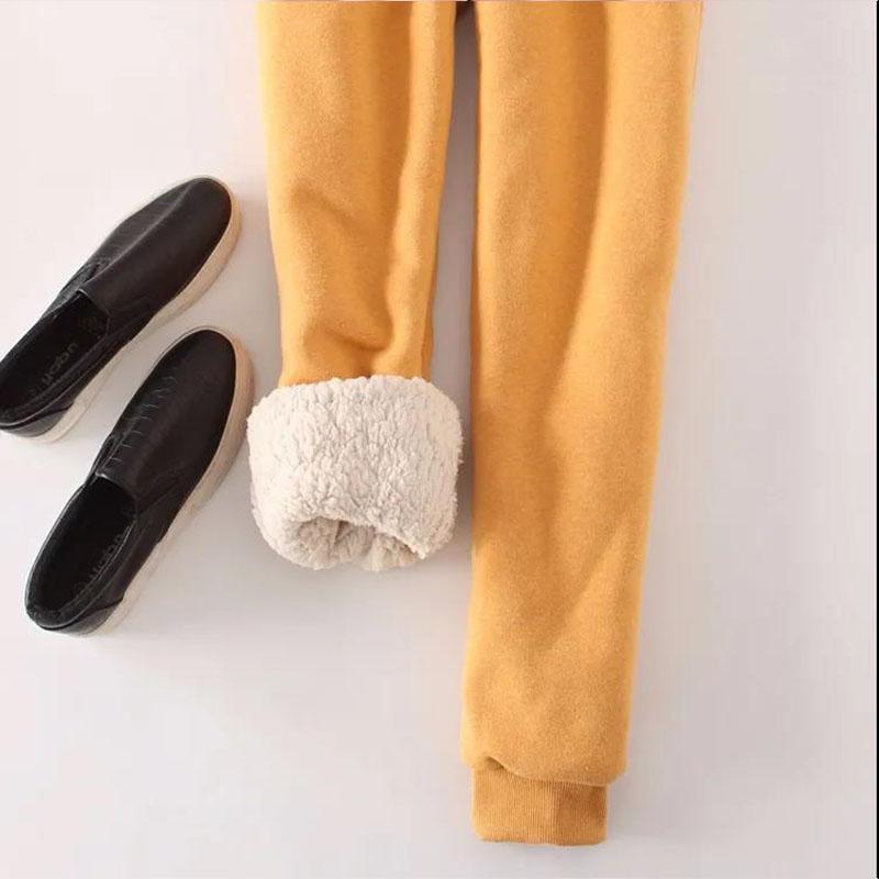 Fleece Bottoming Pants Women Outer Wear Autumn and Winter Loose Sweatpants Warm Cotton Trousers Plus Size Thickened Lamb Velvet Women's Pants