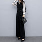 Jumpsuit Women's Casual Black Jumpsuit High-waist Wide-leg Pants Suit Casual Work Formal Wear Elegant Temperament Fabric Light and Breathable