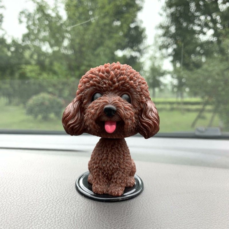 Shaking Head Dog Doll Decoration Set Creative Car Interior Car Center Console Decoration