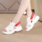 Simple Sports Sandals Women's Summer All-match Muffin Thick-soled Women's Casual Sports Sandals Breathable Lightweight Non-slip