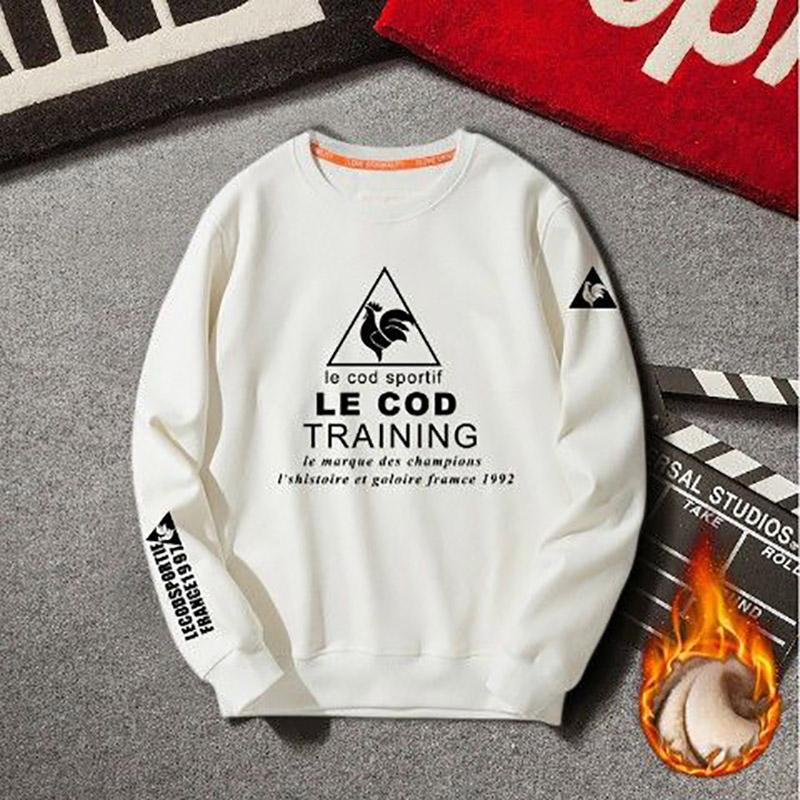 Sweater Men's Pullover Spring and Autumn Round Neck Loose Jacket Plus Velvet Thickening Tide Brand Men's Long Sleeves
