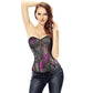 Corset Steampunk Gothic Underbust Corset Women Sexy Winter Corsets Zipper Up Bodysuit Retro Steel