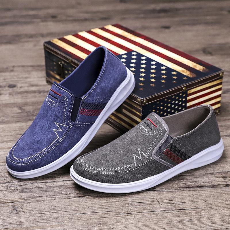 Men's Cloth Shoes Shoes Non-slip Wear-resistant Low-top Sneakers Canvas Men's Shoes