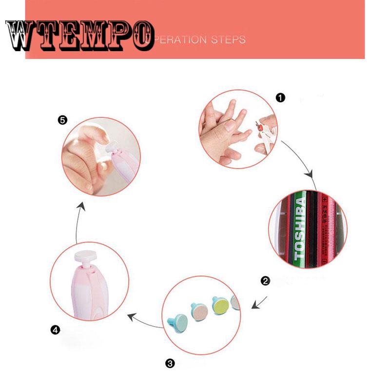 Electric Baby Nail Trimmer Kids Nail Scissors Care Safe Nail Clipper Cutter Nail Trimmer Manicure