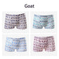 8 pcs Brand Underwear Elephant Man Print Stripe Men Shorts Boxers Goat Underpants