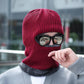 Unisex Solid Color  Knit Hat Thick Pile Outdoor Riding Hat Winter Hedging Masked Ear Protection  Neck Protection Face Protection Warm Hat