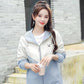 Color Matching Loose Hooded Sports Baseball Uniform Casual All-match Jacket Short Jacket Women